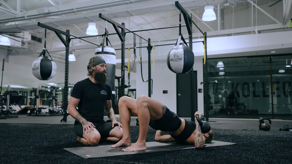 Banded Kettlebell Hip Thrust Strong And Fit