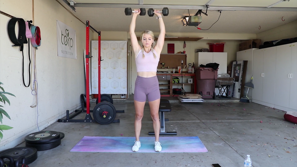 Kettlebell clean and press deals