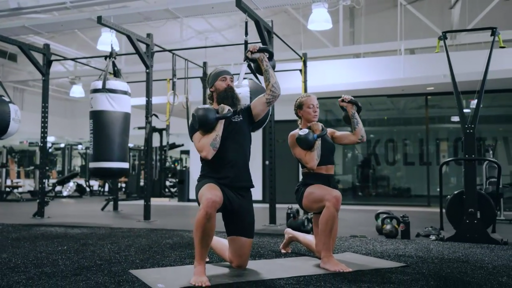 The Kettlebell Push Press Strong And Fit