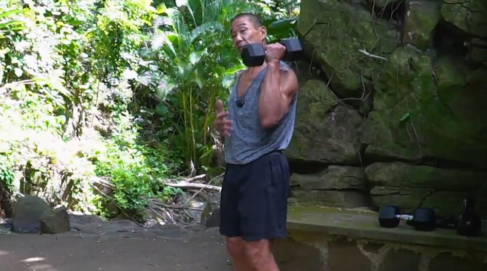 Fortify Your Core And Burn Fat with The Alternating Squat Swing From Bill Maeda